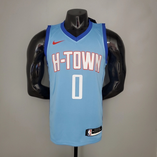 Russell Westbrook Houston Rockets City Edition Swingman Jersey Blue