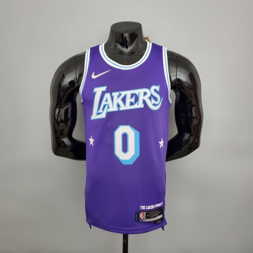 Russell Westbrook Los Angeles Lakers 2021/22 City Edition Swingman Jersey Purple