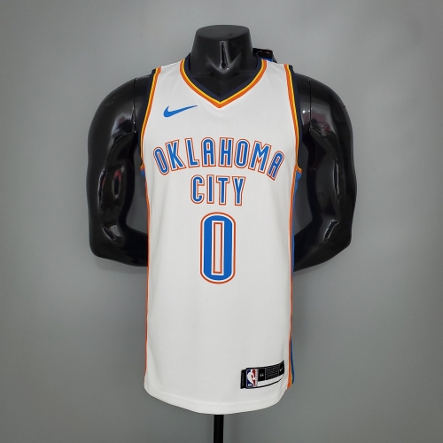 Russell Westbrook Oklahoma City Thunder Swingman Jersey White