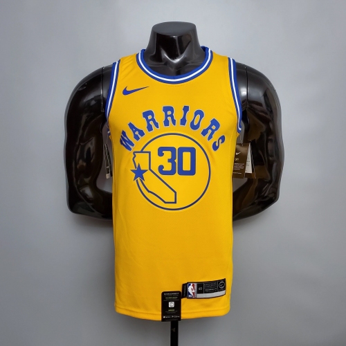 Stephen Curry Golden State Warriors Retro Version Swingman Jersey Yellow