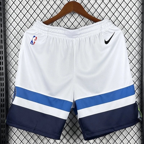 Timberwolves White Home Top Quality NBA Pants