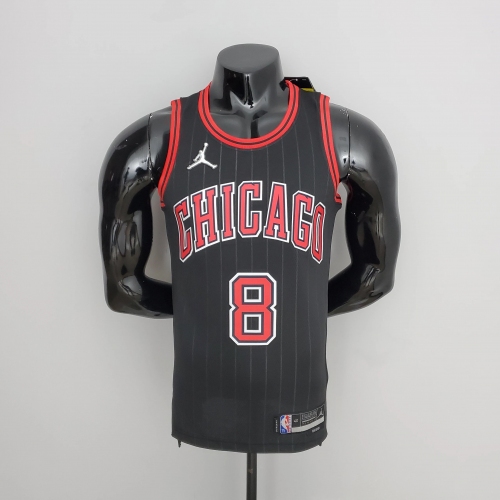 Zach LaVine Chicago Bulls 75th Anniversary Swingman Jersey Flyers Black