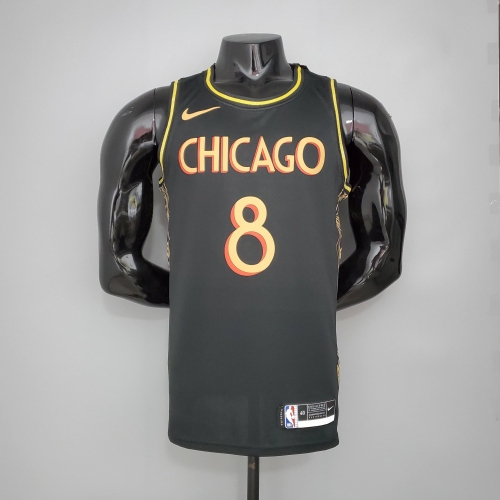 Zach LaVine Chicago Bulls Team City Edition Swingman Jersey Black