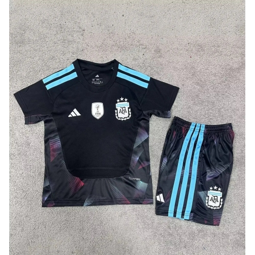 2026 Argentina Goalkeeper Soccer Jersey Kids Size