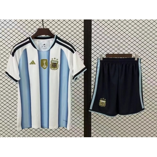 2026 Argentina Home Soccer Jersey Kids Size
