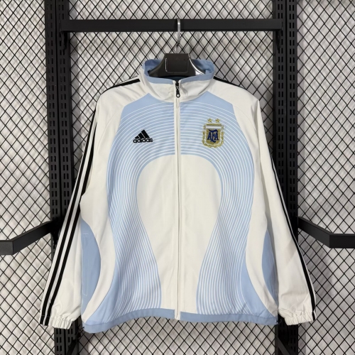 2026 Argentina National Team Windbreaker White Soccer Jersey
