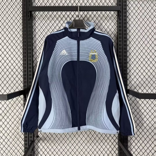 2026 Argentina Windbreaker Royal Blue Soccer Jersey