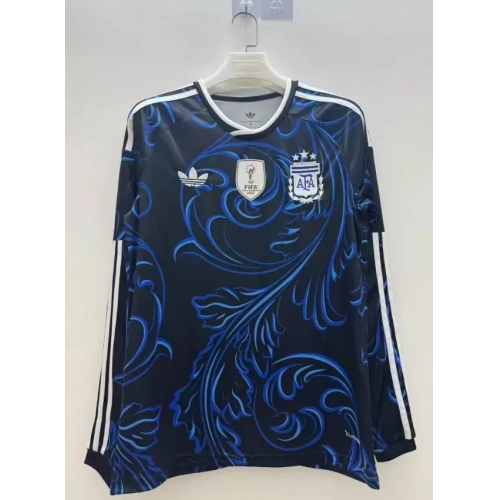 2026 Long Sleeve Argentina National Team Away Soccer Jersey