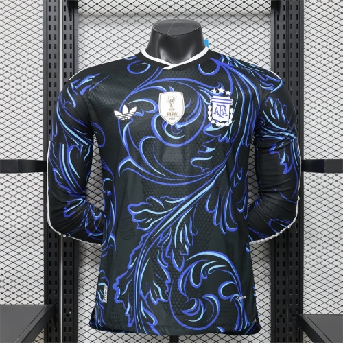 2026 Long Sleeve Player Version Argentina Away Soccer Jersey