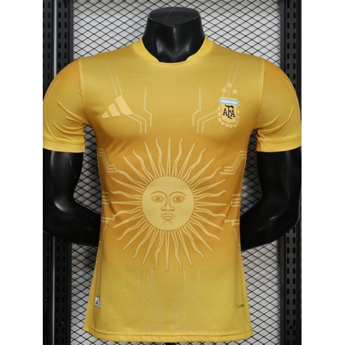 26/27 Argentina Golden Sun Special Edition Player Version Soccer Jersey