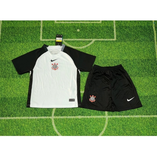 2025/2026 Corinthians Home Football Jersey Kids Size