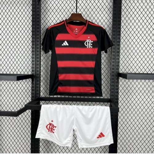 2025/2026 Flamengo Home Football Jersey Kids Size