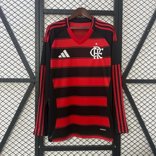2025/2026 Long Sleeve Flamengo Home Football Jersey1:1