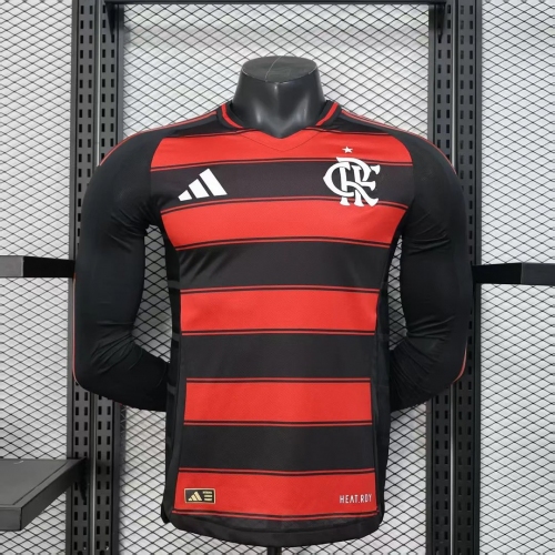 2025/2026 Long Sleeves Player Version Flamengo Home Football Jersey1:1