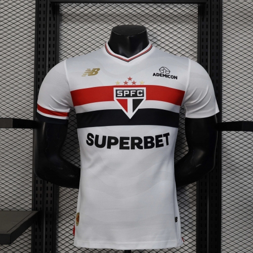 2025/2026 Player Version São Paulo Home Jersey