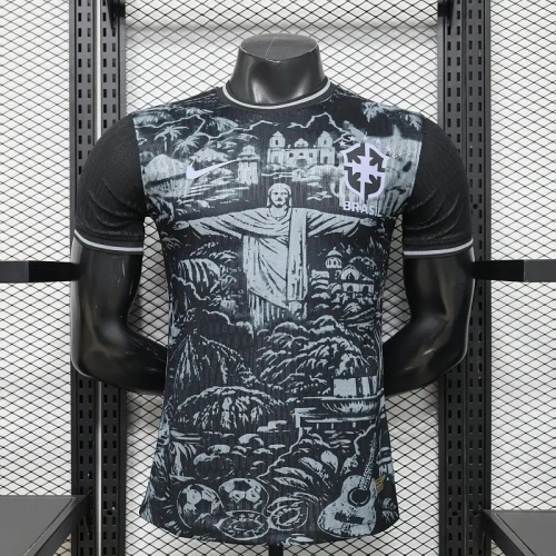 2026 Player Version Brazil National Team Special Edition Black Soccer Jersey
