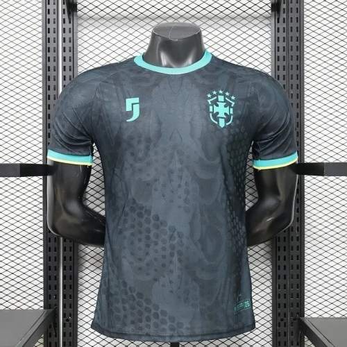 2026 Player Version Brazil National Team Special Edition Dark Blue Soccer Jersey