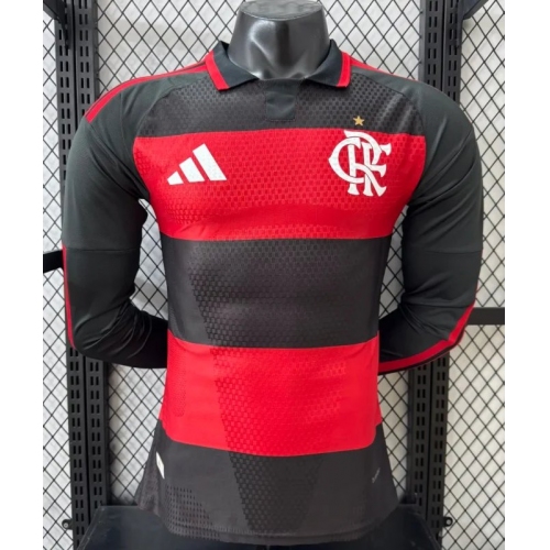 2026/2027 Long Sleeve Player Version Flamengo Home Football Jersey1:1