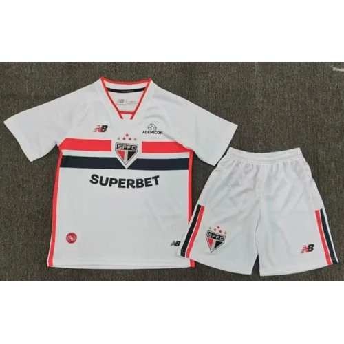 2026/2027 São Paulo Home Soccer Jersey Kids Size