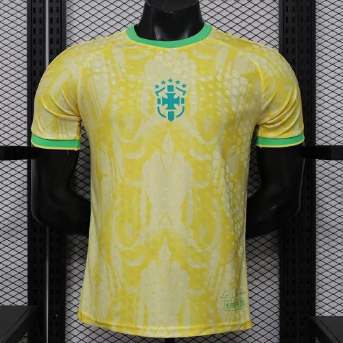 26/27 Brazi World Cup Commemorative Edition Yellow Player Version Soccer Jersey