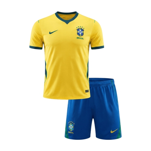 Brazil Home Kids Soccer Jerseys Kit World Cup 2026