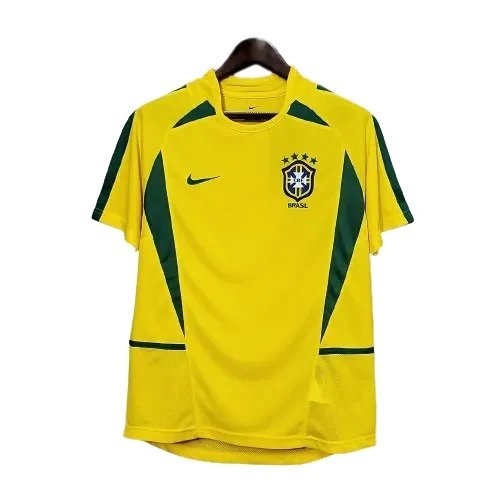 Brazil Retro Jersey Home World Cup 2002