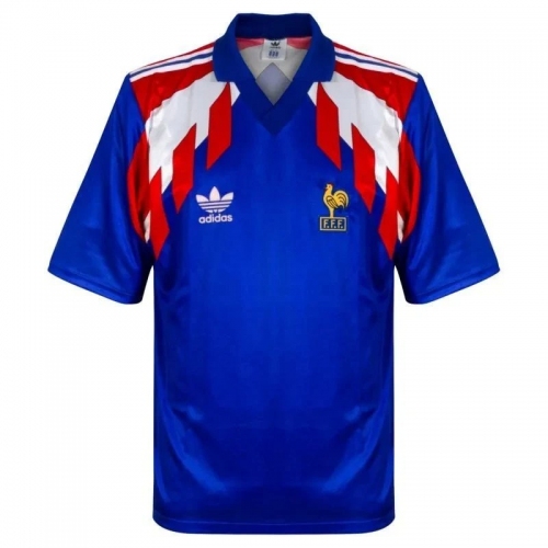 1990 France Retro Jersey Home World Cup