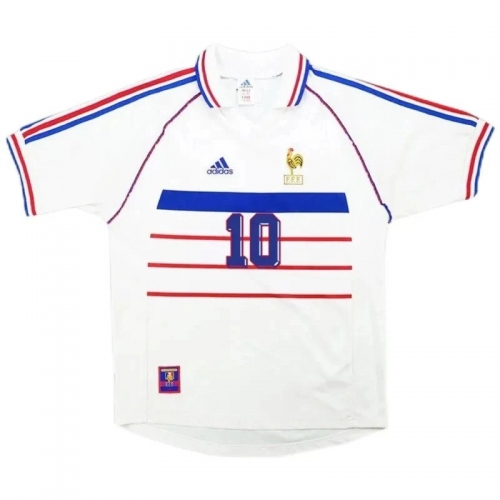 1998 France Retro Jersey Away World Cup