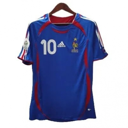 2006 France Retro Jersey Home World Cup