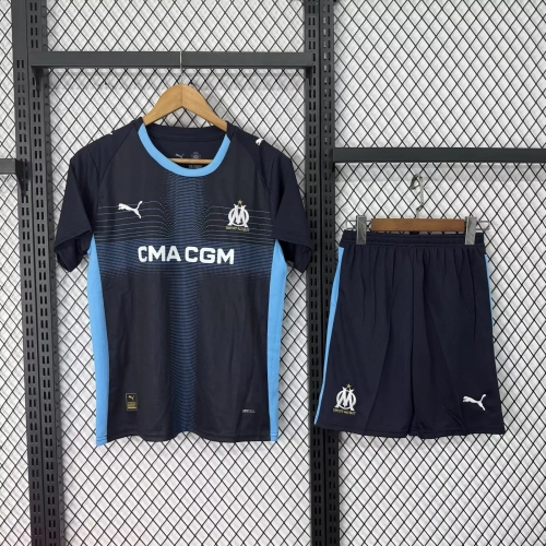 2025/2026 Olympique de Marseille Away Football Shirt Kids Size
