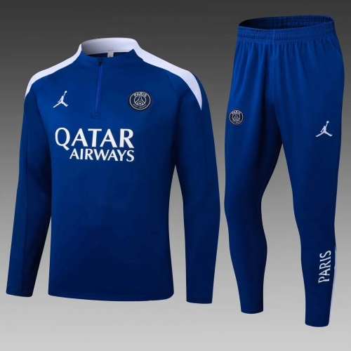 2025/2026 Paris Saint-Germain Half-Length Training Suit Blue