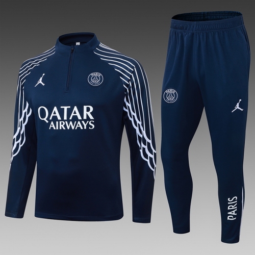 2025/2026 Paris Saint-Germain Half-Length Training Suit Royal Blue