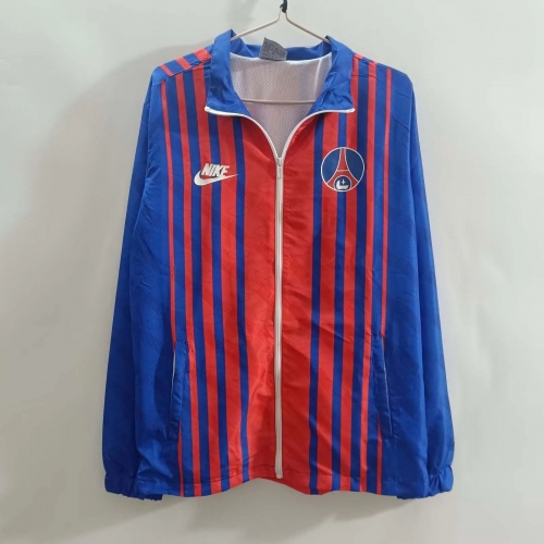 2025/2026 Paris Saint-Germain Windbreaker Red And Blue Football Shirt