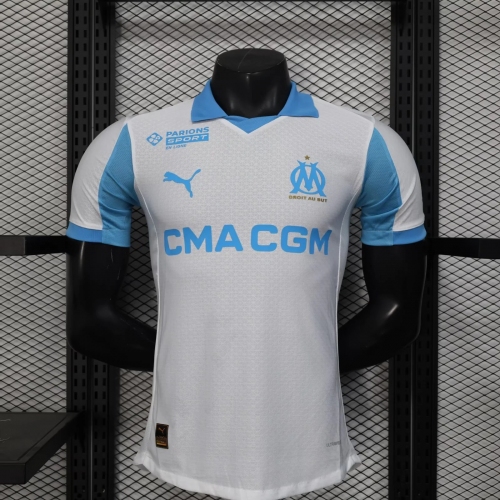 2025/2026 Player Version Olympique de Marseille Home Football Shirt