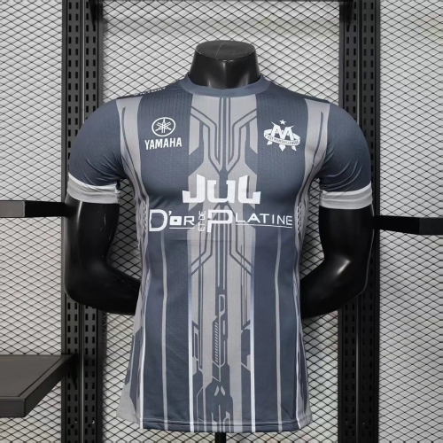 2025/2026 Player Version Olympique de Marseille Special Edition Grey Football Shirt