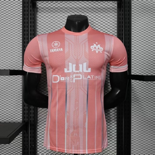 2025/2026 Player Version Olympique de Marseille Special Edition Pink Football Shirt