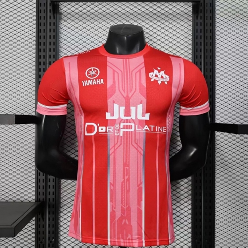 2025/2026 Player Version Olympique de Marseille Special Edition Red Football Shirt