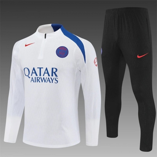 2025/2026 Psg Paris Saint-Germain Half-Pull Training White Set
