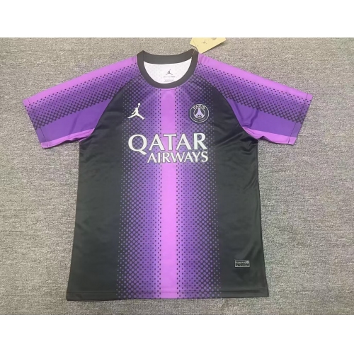 2025/2026 Psg Paris Saint-Germain Purple pre-match training uniform Football Shirt