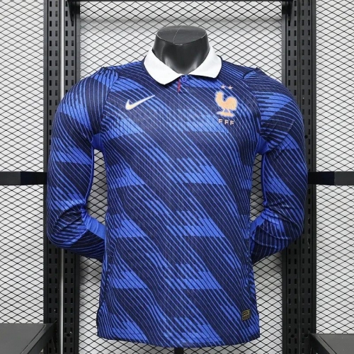 2026 Long Sleeve Player Version France National Team Home Football Shirt