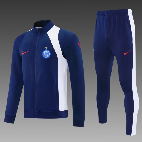 2026/2027 Paris Saint-Germain Full Zip Training Suit Dark Blue