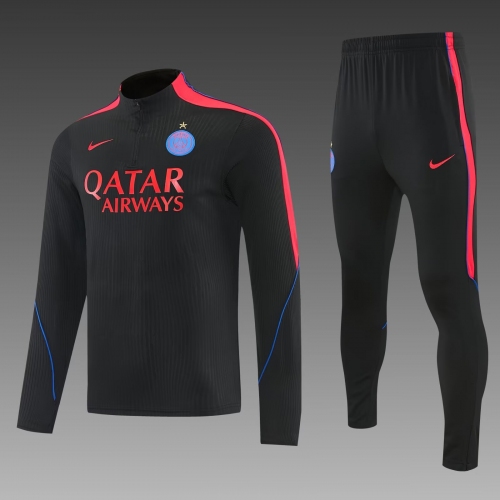 2026/2027 Paris Saint-Germain Half-Length Training Suit Black Football Shirt