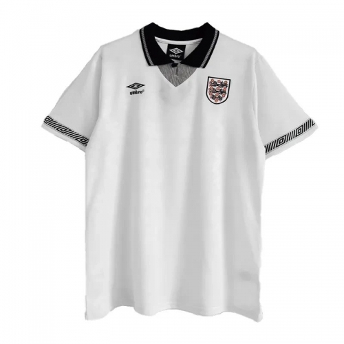 1990 England Retro Jersey Home Replica World Cup
