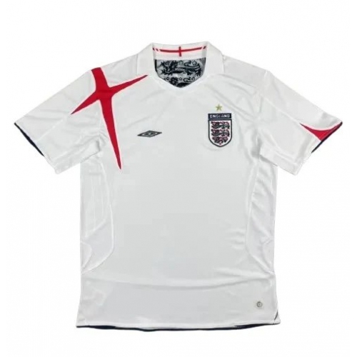 2006 England Retro Soccer Jersey Home Replica World Cup