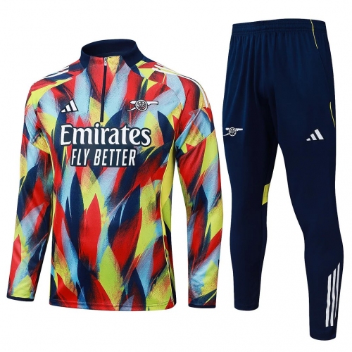 2025/2026 Arsenal Half-Pull Training Suit Colorful Football Shirt