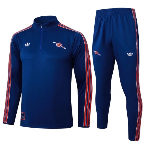 2025/2026 Arsenal Half-Pull Training Suit Retro Blue Football Shirt