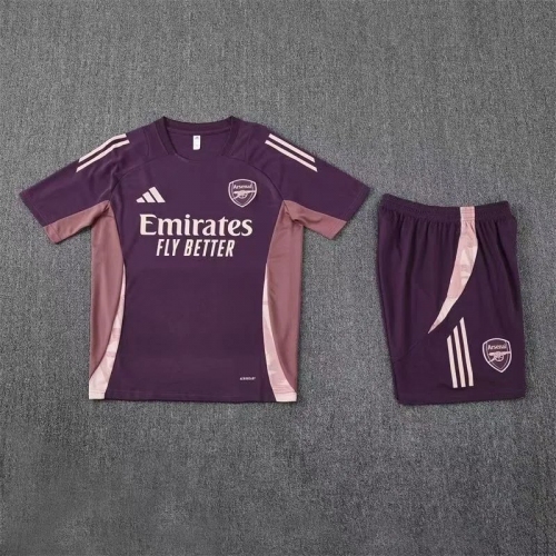 2025/2026 Arsenal Training Suit Purple Football Shirt Kids Size