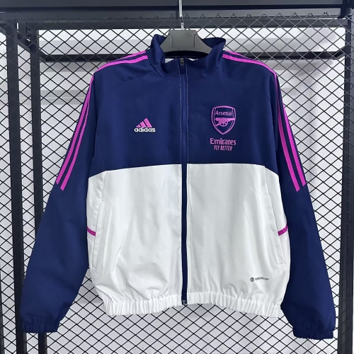 2025/2026 Arsenal Windbreaker Blue White Football Shirt