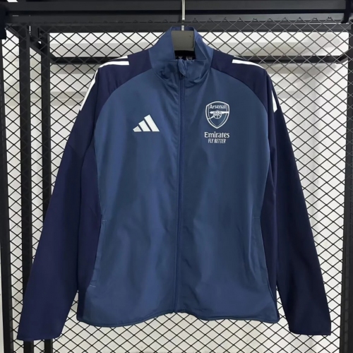 2025/2026 Arsenal Windbreaker Lake Blue Football Shirt