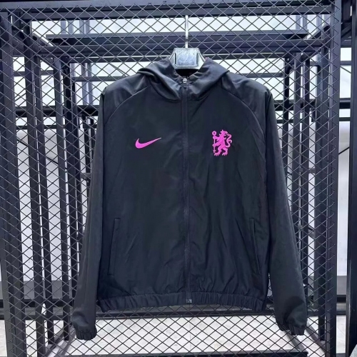 2025/2026 Chelsea Windbreaker Black Soccer Shirt